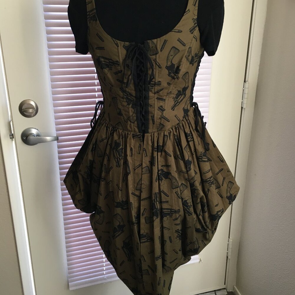 Betsey Johnson GUN Corset Jumper